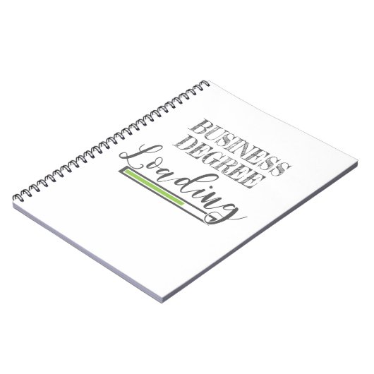 ビジネススクール学生ギフト ビジネス学位ローディ ノートブック (左側)