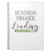 ビジネススクール学生ギフト ビジネス学位ローディ ノートブック (正面)