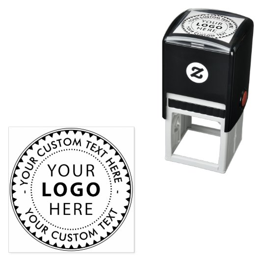 ビジネススタイリッシュカスタムロゴ名 セルフインキングスタンプ (インサイチュ)