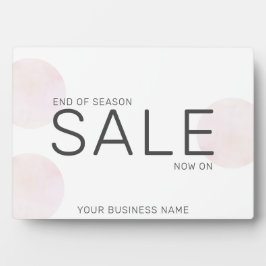 ビジネススタイリッシュピンクの水のカラーサークル販売の看板 フォトプラーク