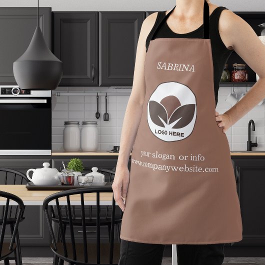 ビジネススタイリッシュロゴエプロン | モチャムース エプロン