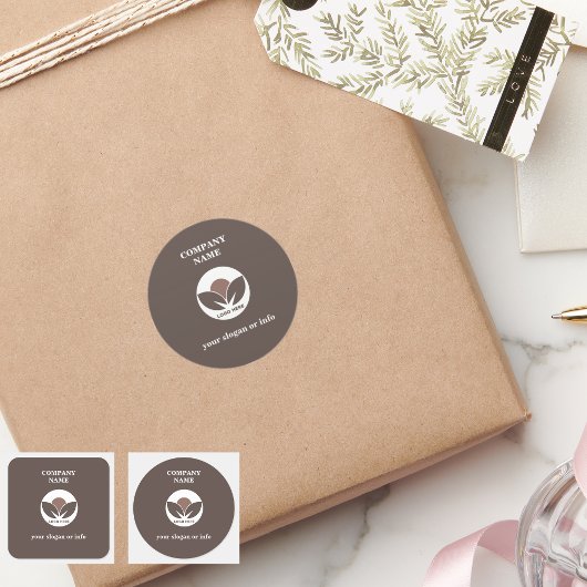 ビジネススタイリッシュロゴシール | モチャムース ラウンドシール