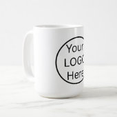 ビジネススタッフ従業員会社ブランド コーヒーマグカップ (正面左)