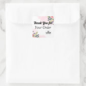 ビジネススタンプのご注文に感謝 スクエアシール (バッグ)