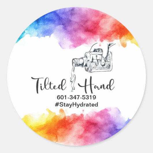 ビジネスステッカー ラウンドシール (正面)