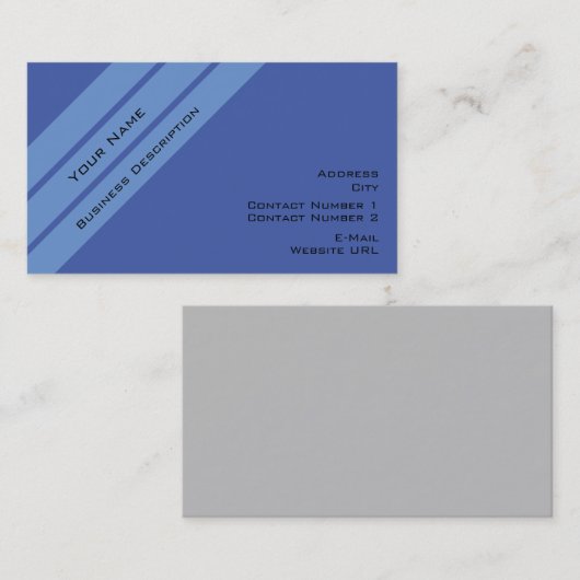 ビジネスストライプカード 名刺 (正面/裏面)