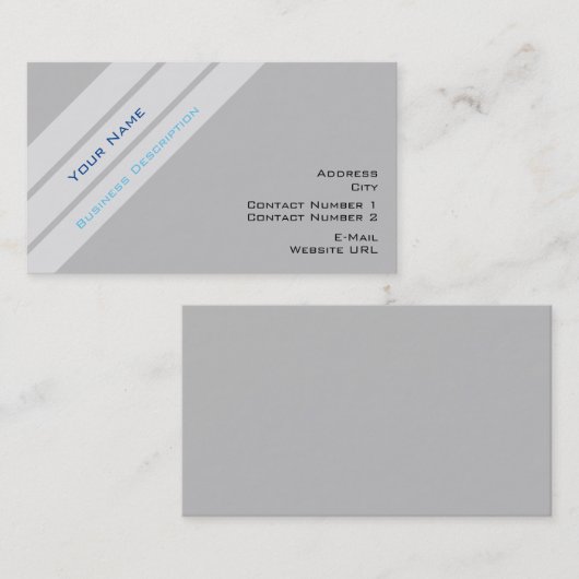 ビジネスストライプカード 名刺 (正面/裏面)