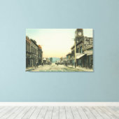 ビジネスストリートのビューサンルイス・オビスポ（カリフォルニア州） キャンバスプリント (インサイチュ (ウッドフロア))