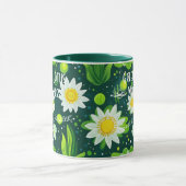 ビジネススパとウェルネス鮮やかサボテン&フラワー マグカップ (中央)