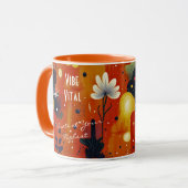 ビジネススパとウェルネス – サボテンとヒマワリ マグカップ (正面左)