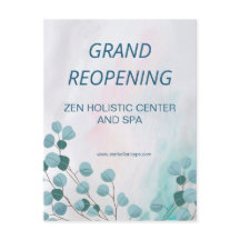 ビジネススパサロン開放ティール（緑がかった色）ユーカリ