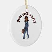 ビジネススーツの女性CEO セラミックオーナメント (右)