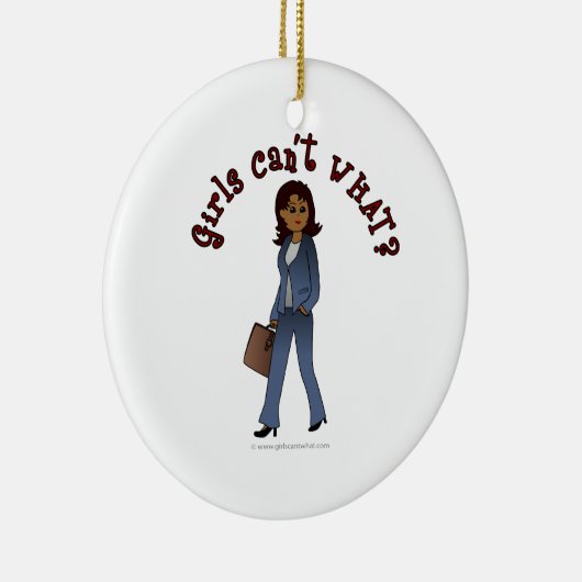 ビジネススーツの女性CEO セラミックオーナメント (右)