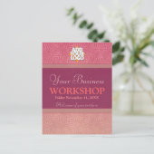 ビジネスセミナーワークショップ招待状テンプレート インビテーションポストカード (スタンド正面)