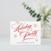 ビジネスセールホリデーパーティー企業のプロモーション ポストカード (スタンド正面)