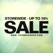 ビジネスセールWebサイトアドレスシンプル(黒) ウィンドウサイン (シート3)