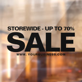 ビジネスセールWebサイトアドレスシンプル(黒) ウィンドウサイン (シート2)