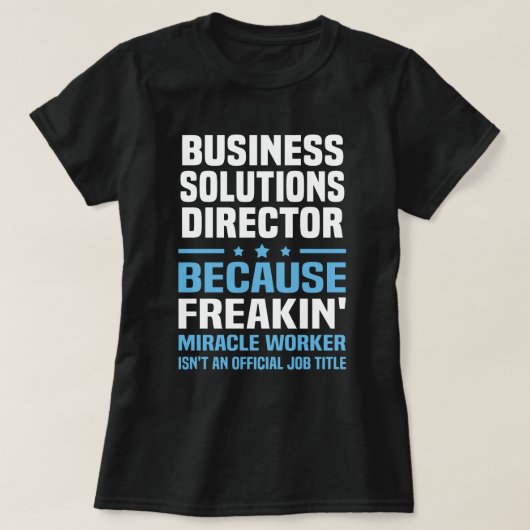 ビジネスソリューションディレクター Tシャツ (デザイン正面)