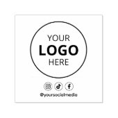 ビジネスソーシャルメディアのロゴ セルフインキングスタンプ (デザイン)