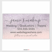 ビジネスソーシャルメディア美しいピンクフェイクグリッター シール (シート)