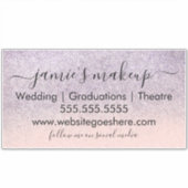 ビジネスソーシャルメディア美しいピンクフェイクグリッター シール (正面)