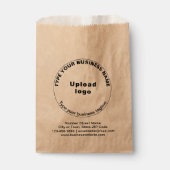 ビジネスタグラインオンブラウン紙バッグ フェイバーバッグ (正面)