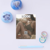 ビジネスタンニングサロンスプレータン美しい写真 チラシ (シングル)