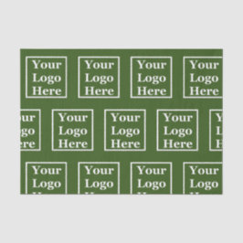 ビジネスダークグリーンテンプレートロゴはこちら 薄葉紙