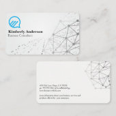 ビジネスチャットバブル | ネットワークの背景 名刺 (正面/裏面)