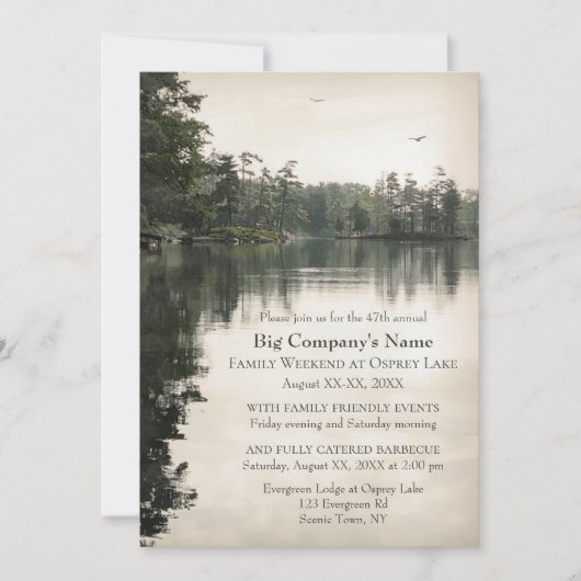 ビジネスチャーチリトリートファミリージャンボリーアットアレイク 招待状 (正面)