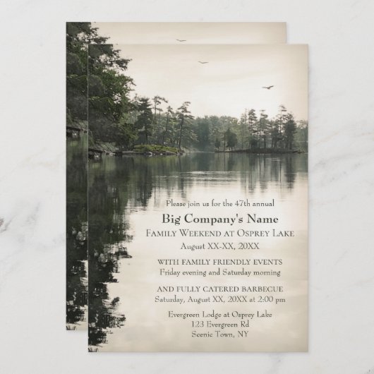 ビジネスチャーチリトリートファミリージャンボリーアットアレイク 招待状 (正面/裏面)