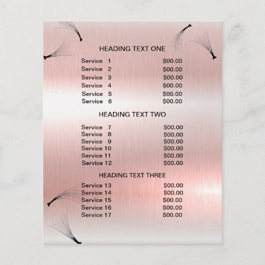 ビジネスチラシをパーソナライズされた点滅 チラシ (裏面)