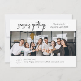 ビジネスチームフォトホリデーカード シーズンカード