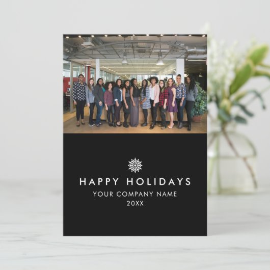 ビジネスチームフォトロゴフォトクリスマスカード (スタンド正面)