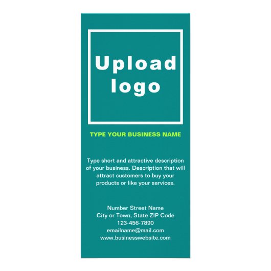 ビジネスティール（緑がかった色）ラックカード ラックカード (正面)