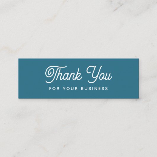 ビジネスティール(緑がかった色)割引ありモダンがとう スキニー名刺 (正面)