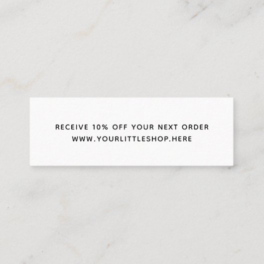 ビジネスティール(緑がかった色)割引ありモダンがとう スキニー名刺 (裏面)