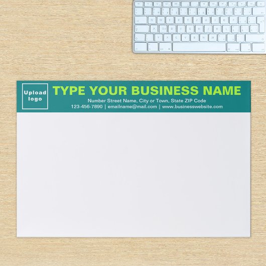 ビジネスティール(緑がかった色)見出し大きなティアウェイ紙パッド ペーパーパッド