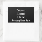 ビジネステンプレートの会社名とロゴはこちら 長方形シール (バッグ)