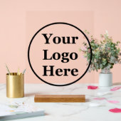 ビジネステンプレートブラックサークルロゴはこちら アクリルサイン (ウェディング)