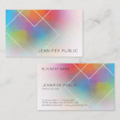 ビジネステンプレートモダンカラフル抽象芸術芸術 名刺 (正面/裏面)