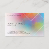 ビジネステンプレートモダンカラフル抽象芸術芸術 名刺 (裏面)