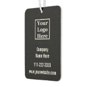 ビジネステンプレートロゴの白黒はこちら カーエアーフレッシュナー (左)