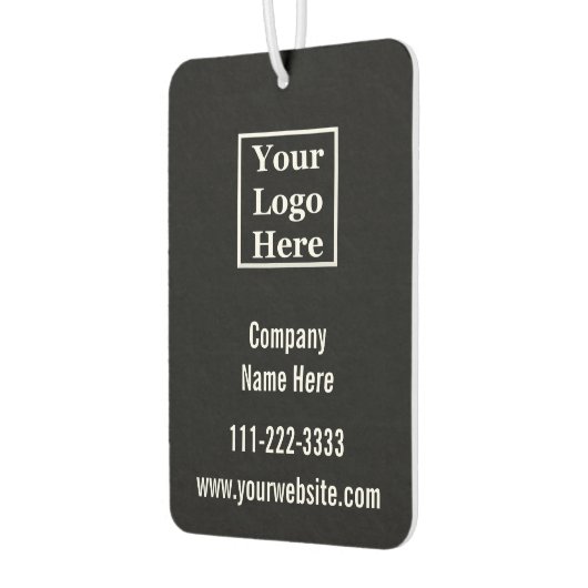 ビジネステンプレートロゴの白黒はこちら カーエアーフレッシュナー (左)