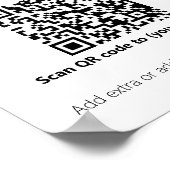 ビジネステンプレートロゴqrコード ポスター (角)