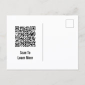 ビジネステンプレートQRコードとロゴはこちら ポストカード (裏面)