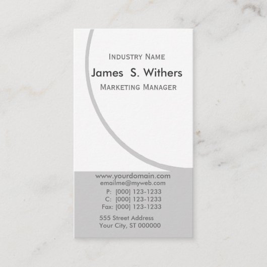 ビジネスデザインのアップスケール循環モーション名 名刺 (正面)