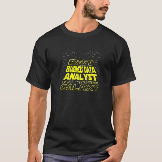 ビジネスデータアナリストクール銀河系ジョブ Tシャツ (正面)