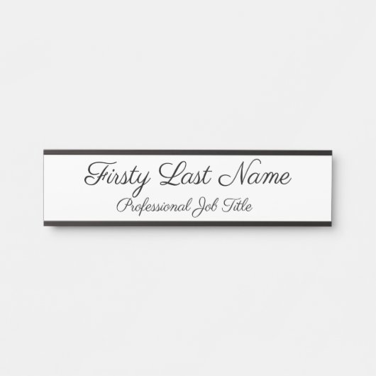 ビジネスドアシンボルや象徴エレガントサインシンプルモダン サインプレート (正面)