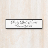 ビジネスドアシンボルや象徴エレガントサインシンプルモダン サインプレート (正面)